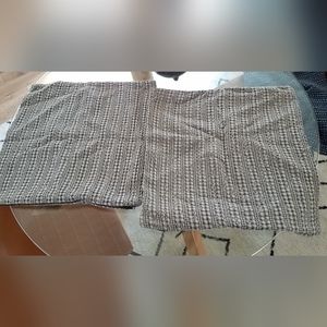 Pottery Barn 18 in. Gray pillow covers
